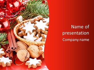 Santa Plant Detail PowerPoint Template