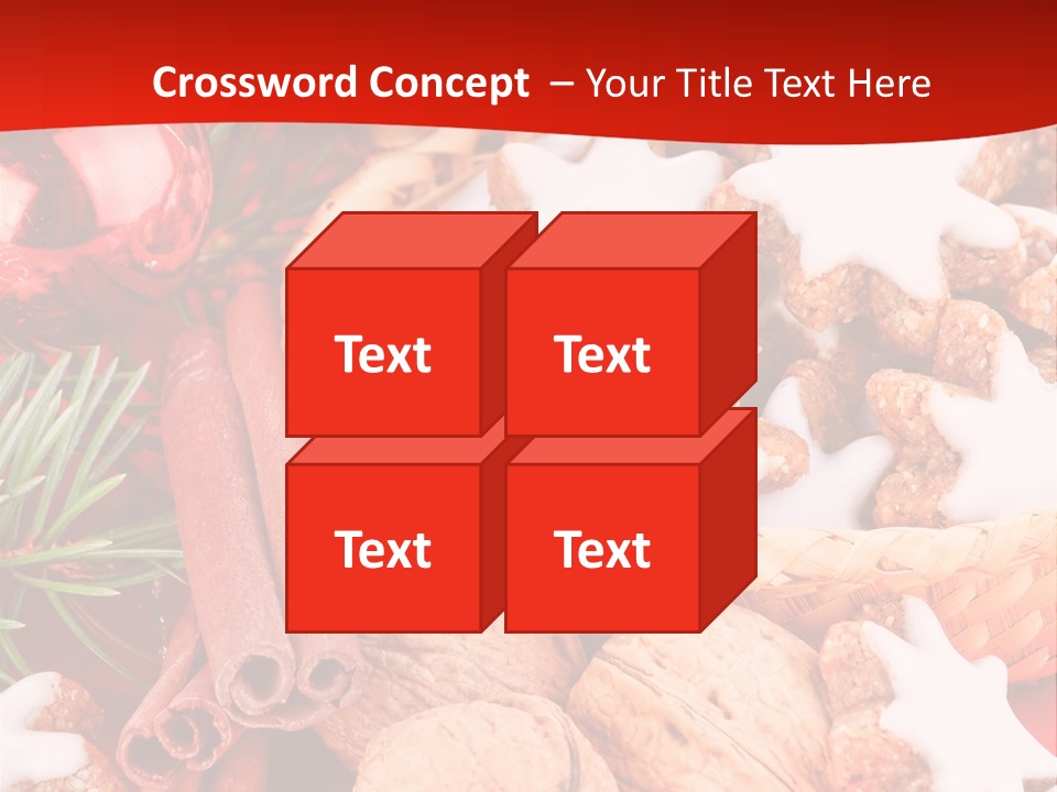 Santa Plant Detail PowerPoint Template