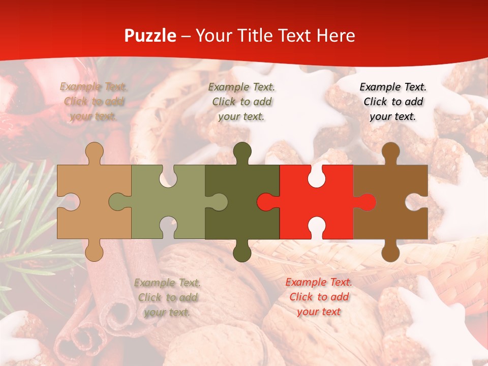 Santa Plant Detail PowerPoint Template