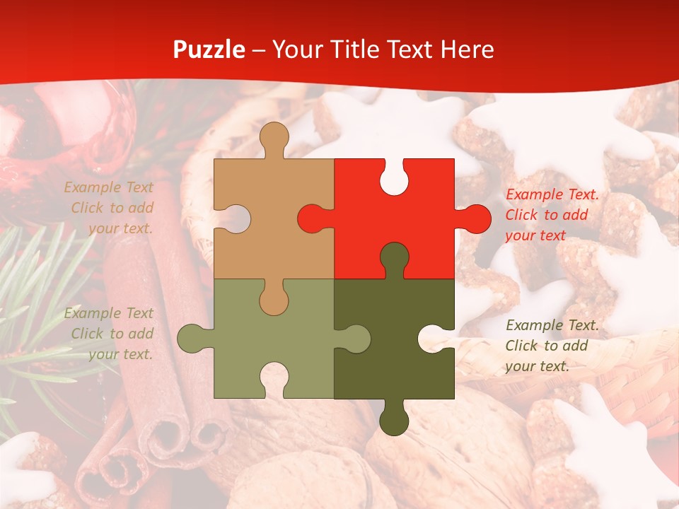 Santa Plant Detail PowerPoint Template