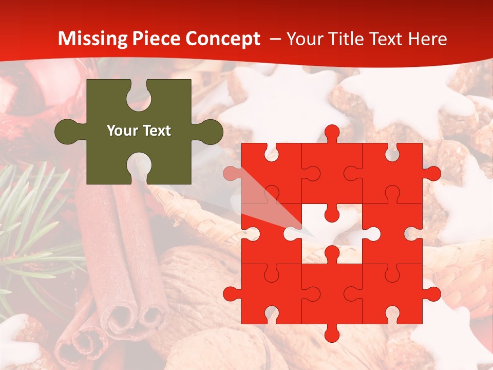 Santa Plant Detail PowerPoint Template