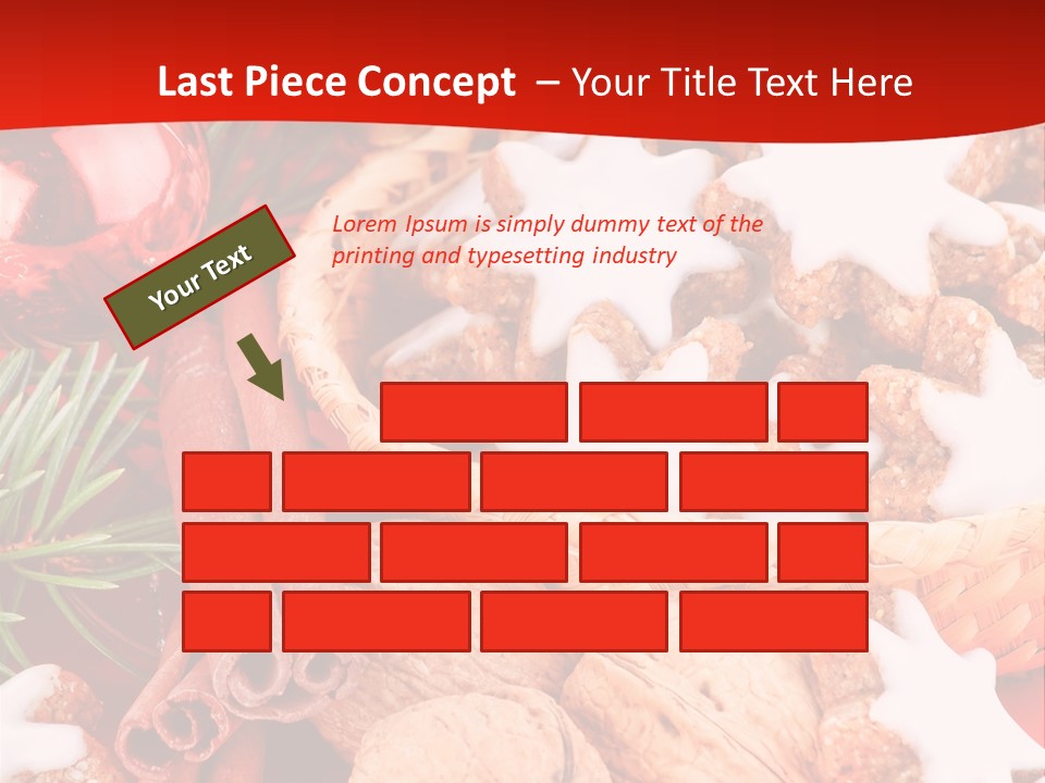 Santa Plant Detail PowerPoint Template