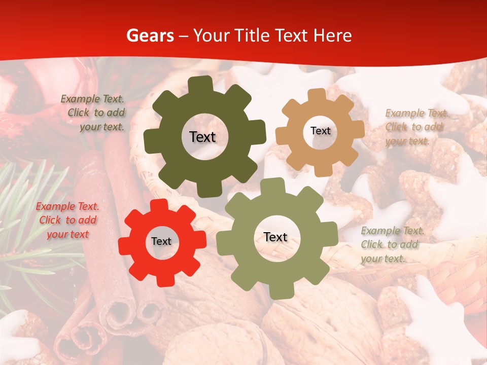 Santa Plant Detail PowerPoint Template