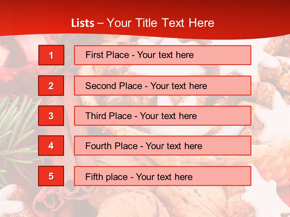 Santa Plant Detail PowerPoint Template