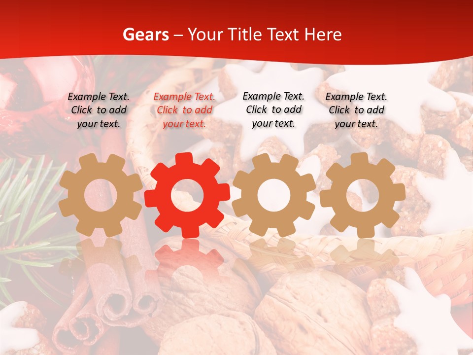 Santa Plant Detail PowerPoint Template
