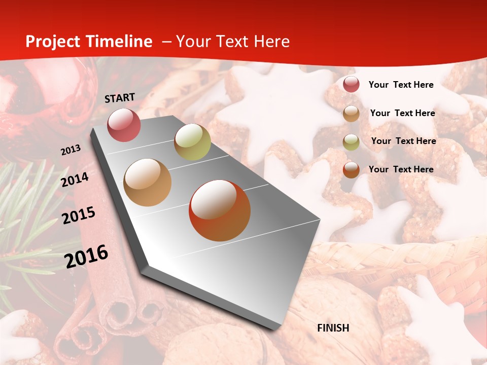 Santa Plant Detail PowerPoint Template