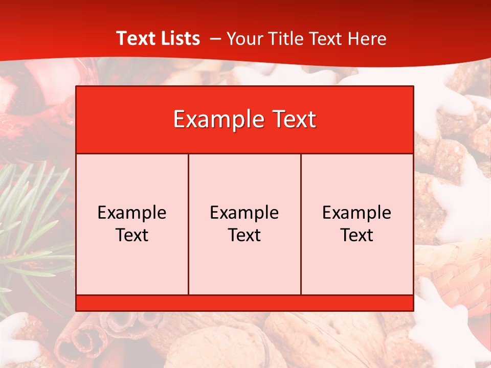 Santa Plant Detail PowerPoint Template