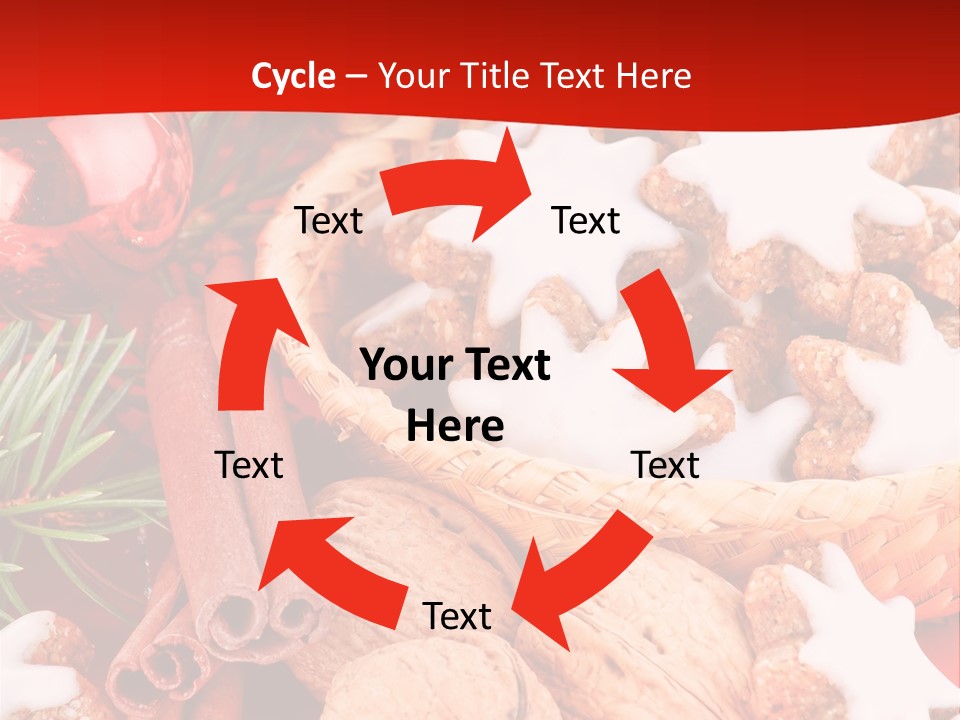 Santa Plant Detail PowerPoint Template