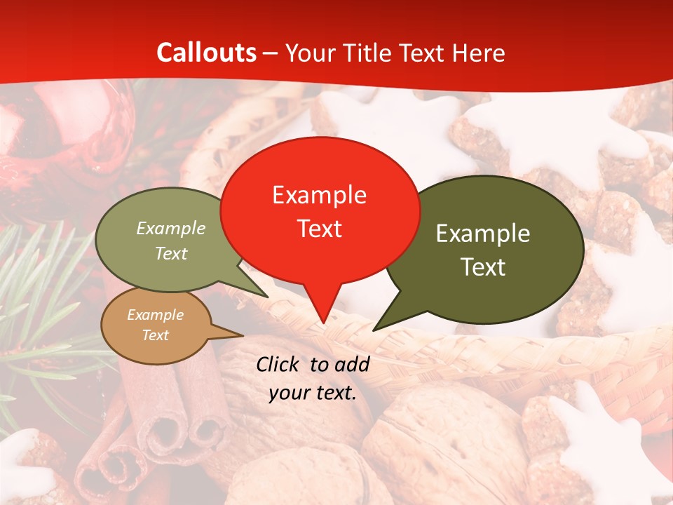 Santa Plant Detail PowerPoint Template