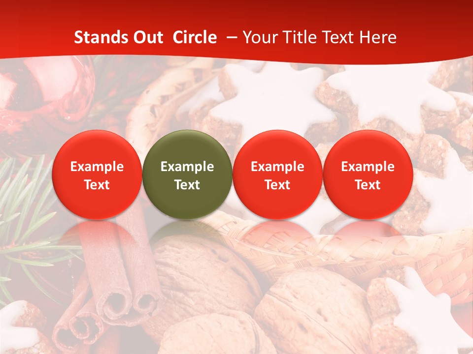 Santa Plant Detail PowerPoint Template