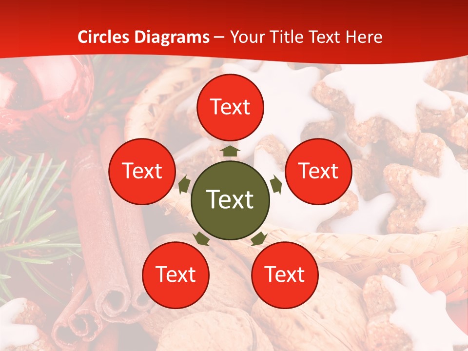 Santa Plant Detail PowerPoint Template