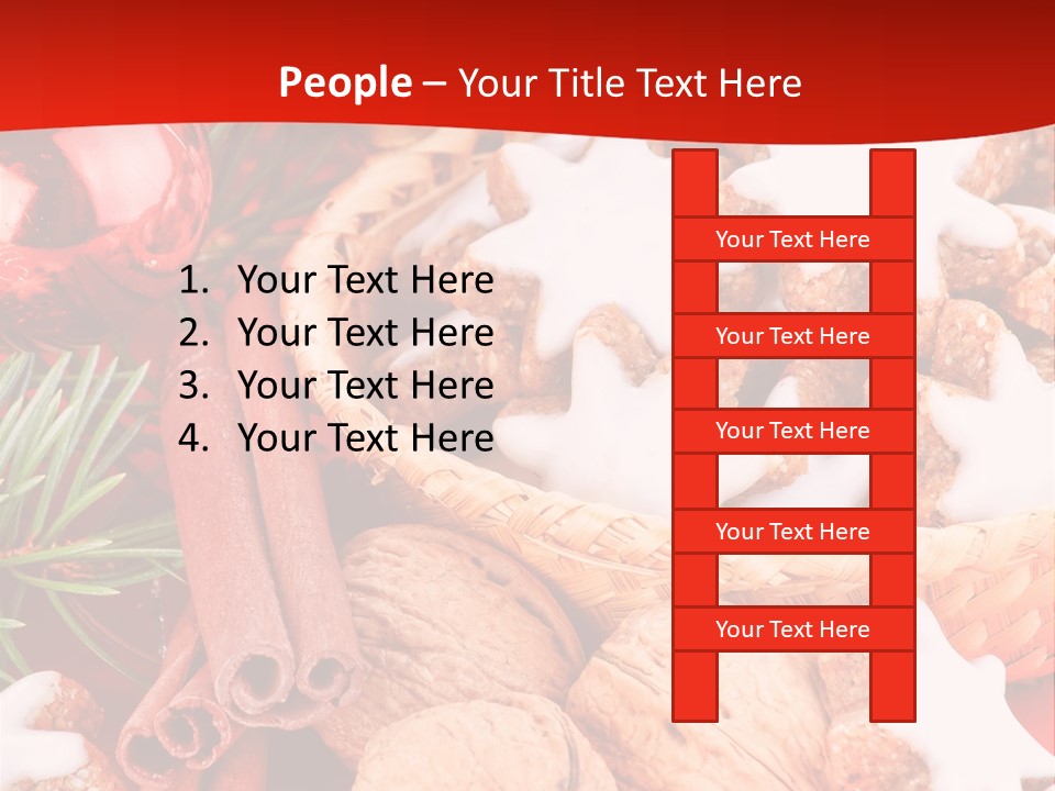 Santa Plant Detail PowerPoint Template