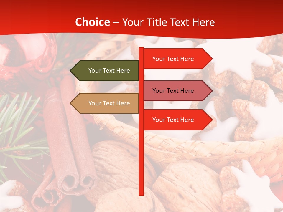 Santa Plant Detail PowerPoint Template