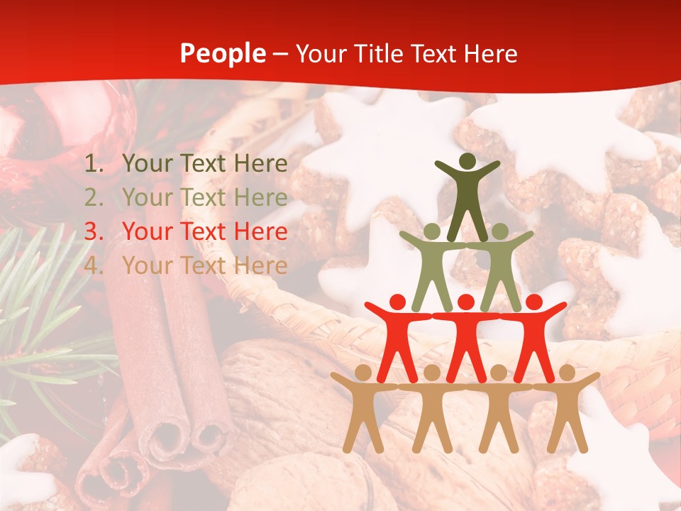 Santa Plant Detail PowerPoint Template