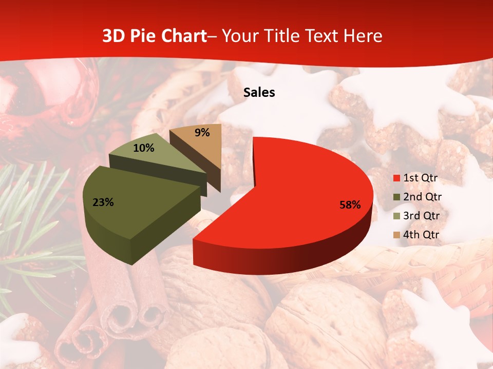 Santa Plant Detail PowerPoint Template