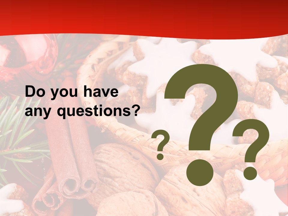 Santa Plant Detail PowerPoint Template