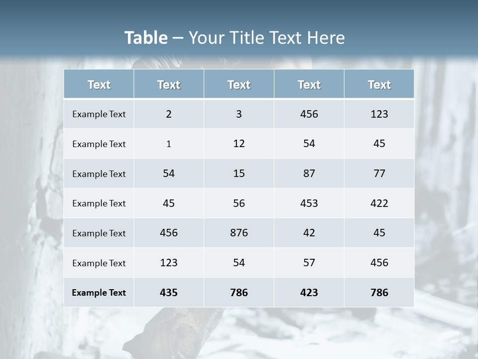 Building Ruinous Gymnastic PowerPoint Template