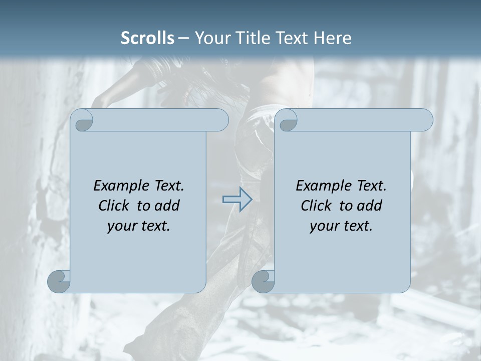 Building Ruinous Gymnastic PowerPoint Template