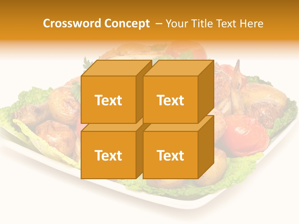 Food Parsley Chicken PowerPoint Template