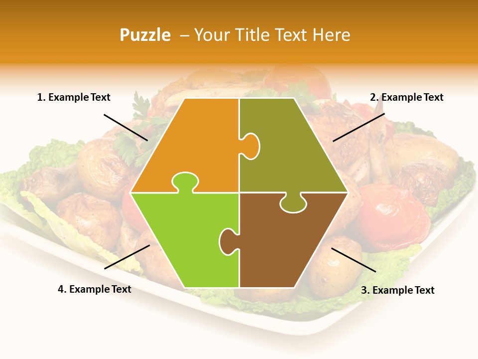 Food Parsley Chicken PowerPoint Template