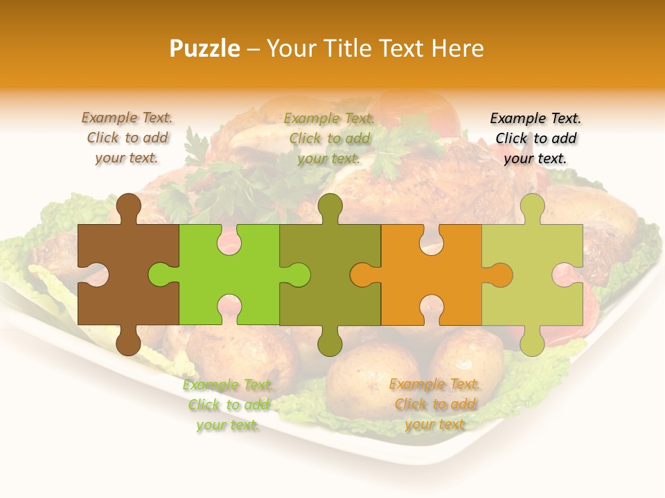Food Parsley Chicken PowerPoint Template