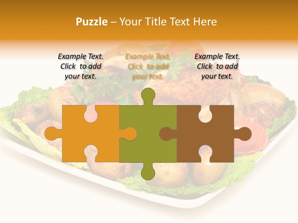 Food Parsley Chicken PowerPoint Template