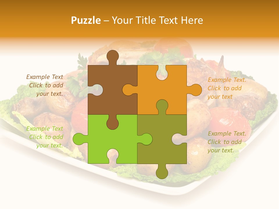 Food Parsley Chicken PowerPoint Template