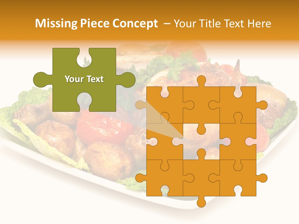 Food Parsley Chicken PowerPoint Template