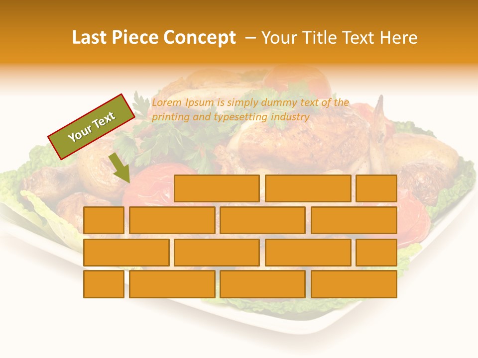 Food Parsley Chicken PowerPoint Template