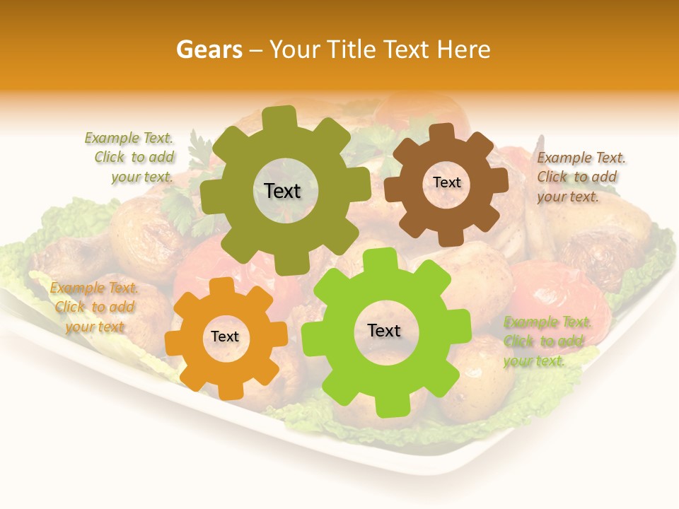 Food Parsley Chicken PowerPoint Template