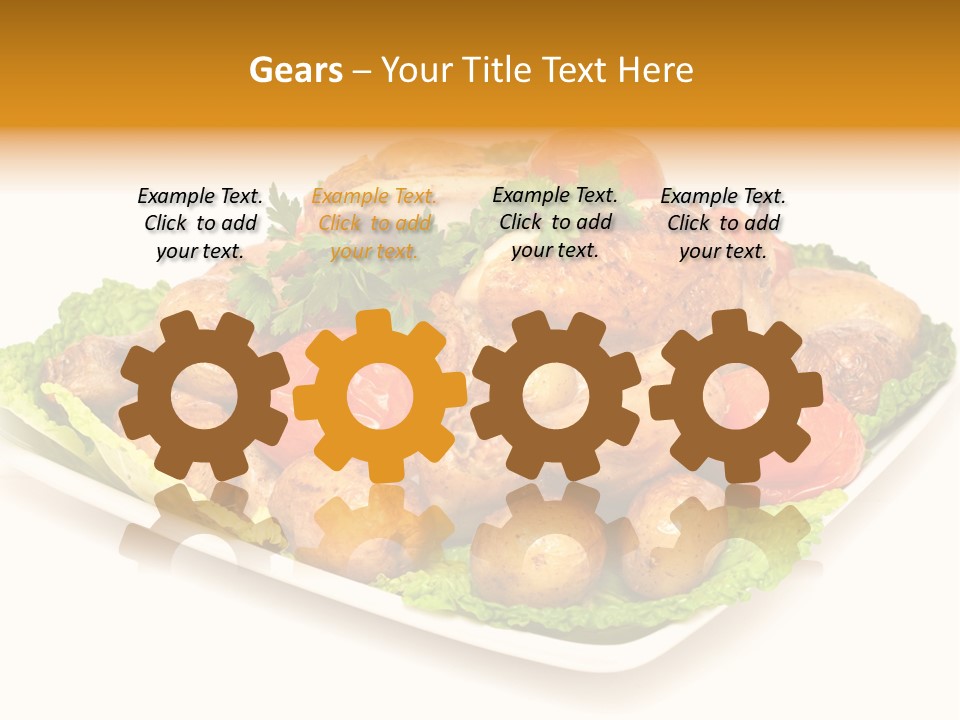 Food Parsley Chicken PowerPoint Template