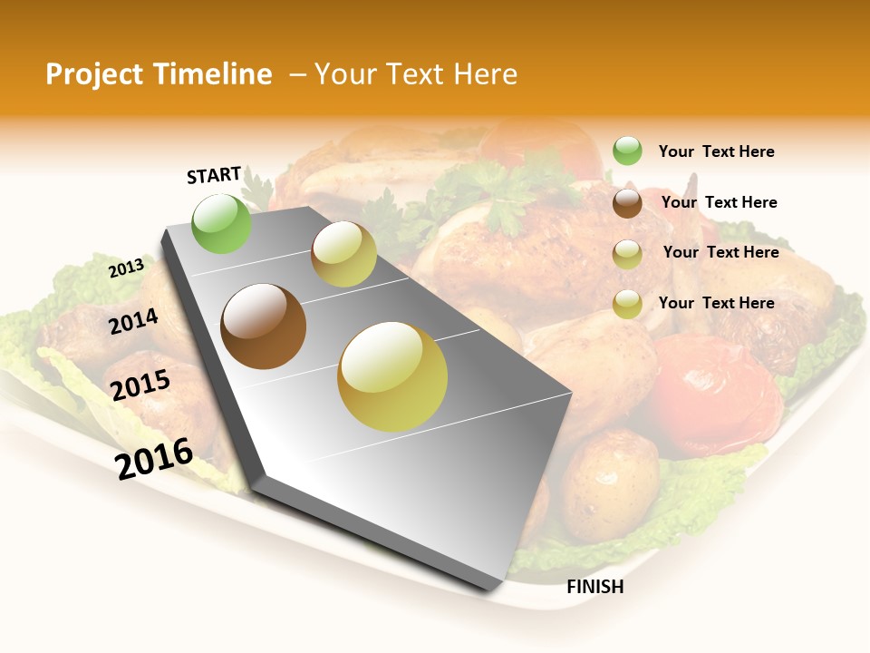 Food Parsley Chicken PowerPoint Template