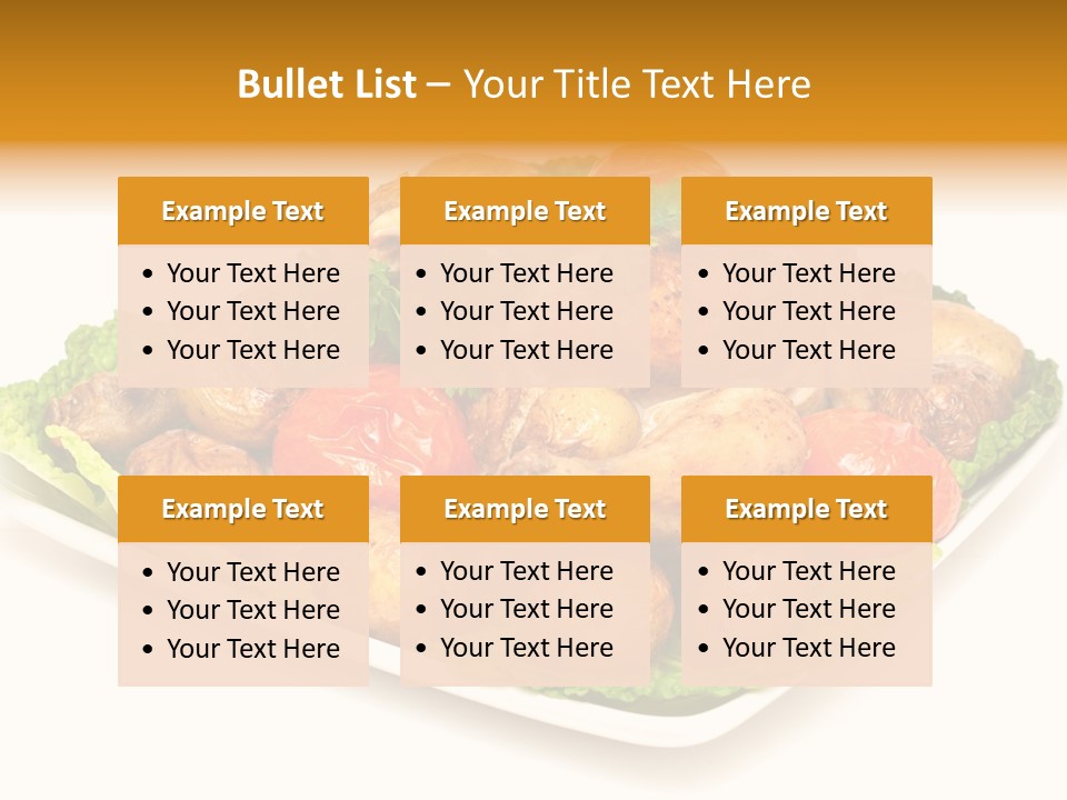Food Parsley Chicken PowerPoint Template