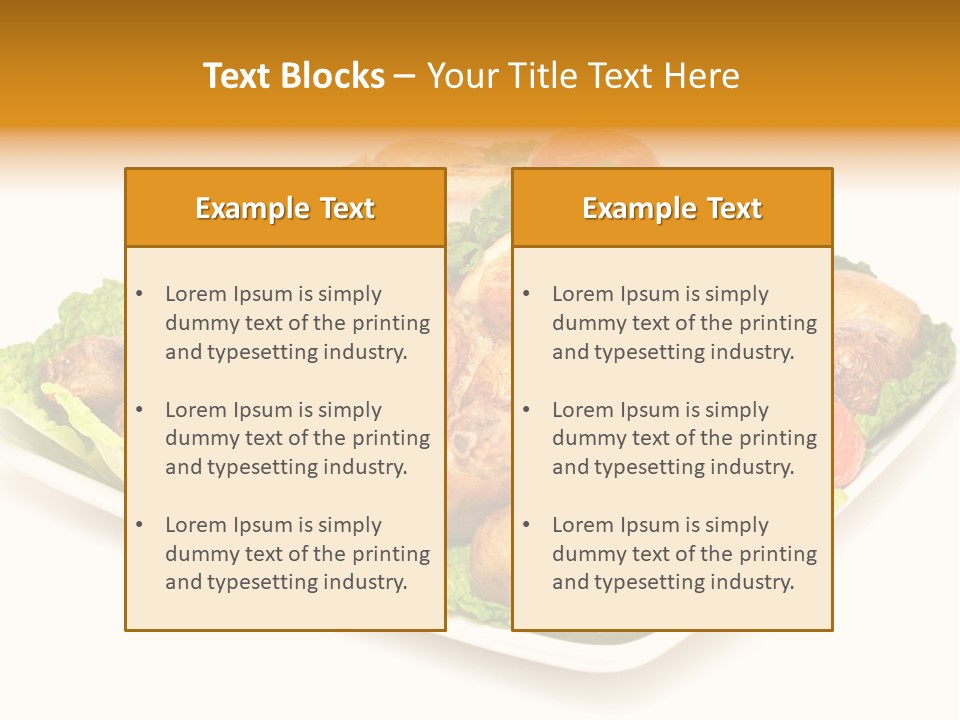 Food Parsley Chicken PowerPoint Template