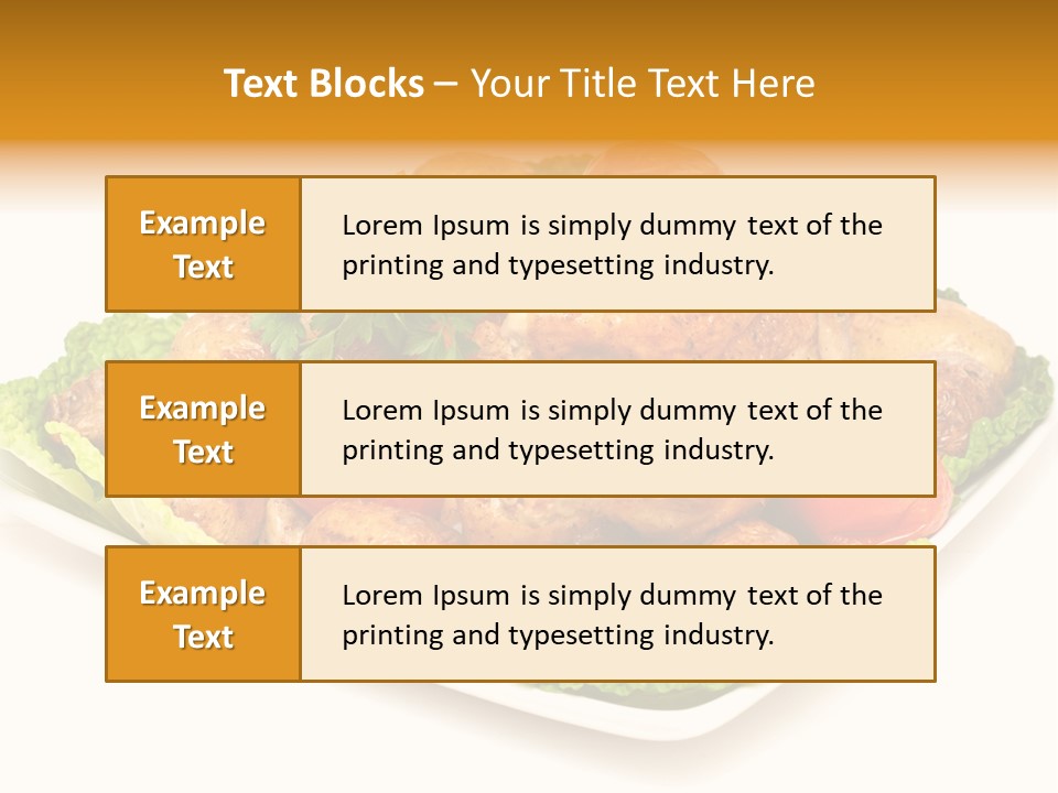 Food Parsley Chicken PowerPoint Template