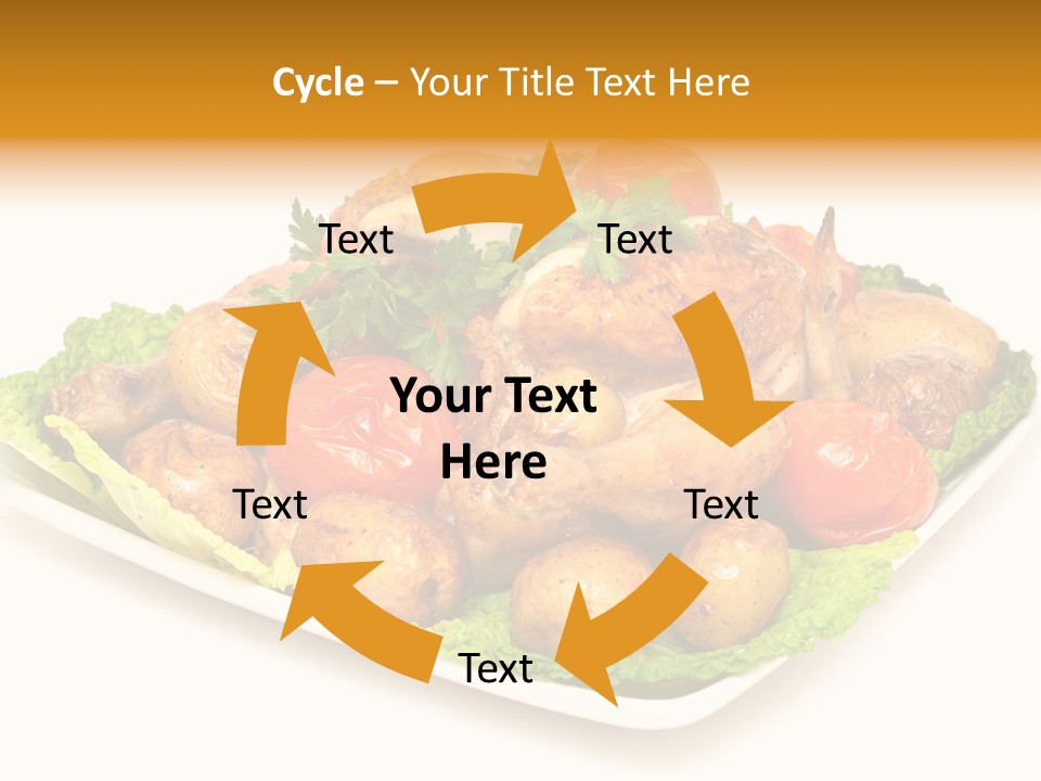 Food Parsley Chicken PowerPoint Template