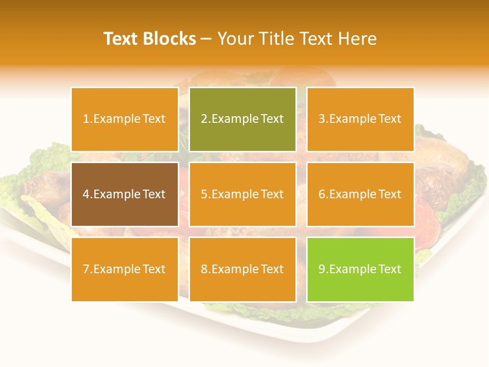 Food Parsley Chicken PowerPoint Template