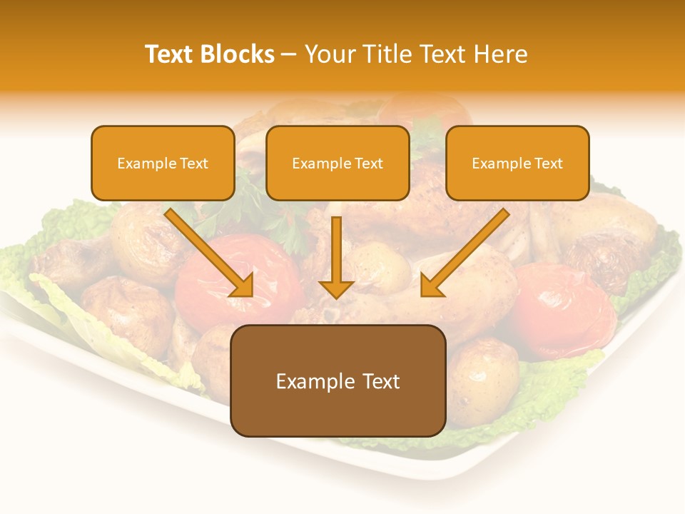 Food Parsley Chicken PowerPoint Template