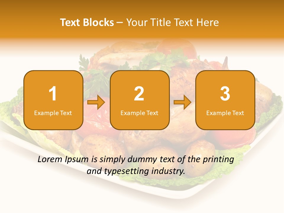 Food Parsley Chicken PowerPoint Template