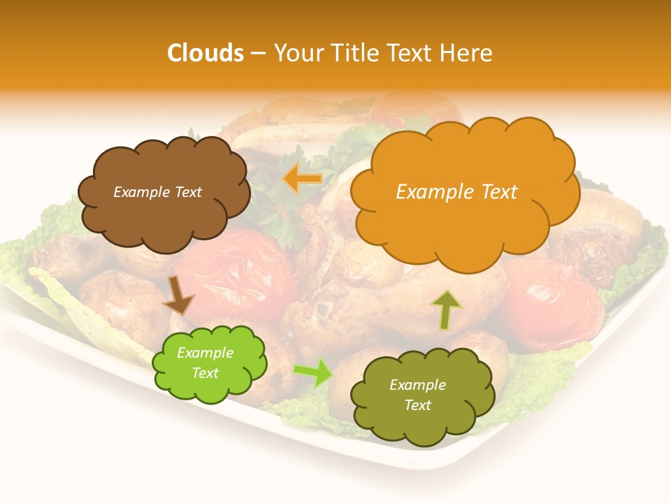 Food Parsley Chicken PowerPoint Template