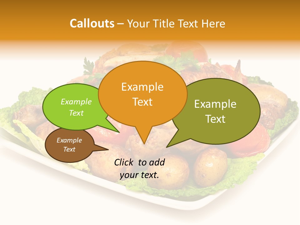 Food Parsley Chicken PowerPoint Template