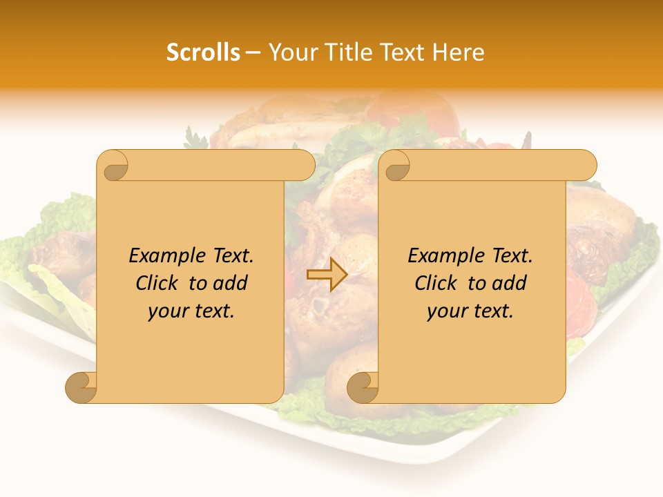 Food Parsley Chicken PowerPoint Template