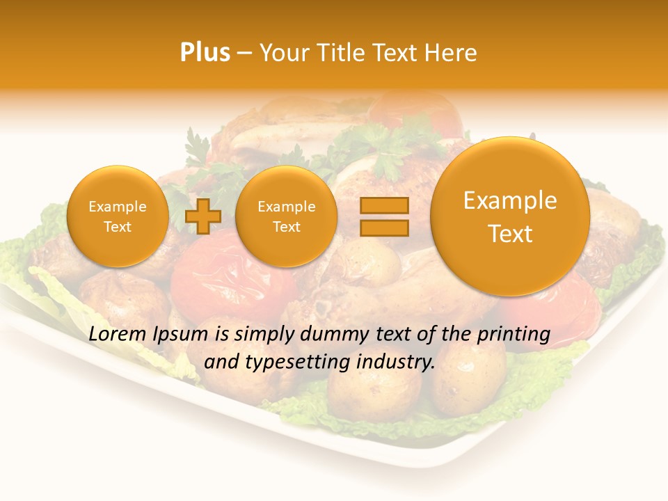 Food Parsley Chicken PowerPoint Template