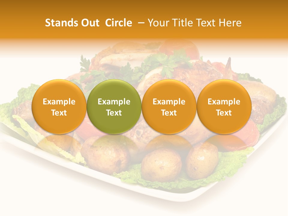 Food Parsley Chicken PowerPoint Template