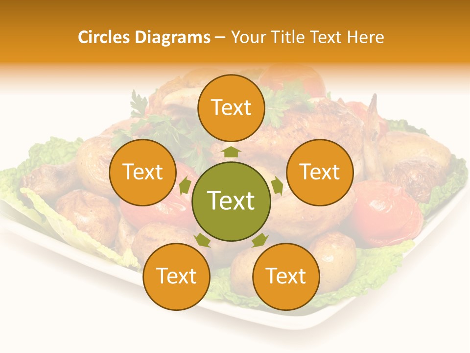Food Parsley Chicken PowerPoint Template