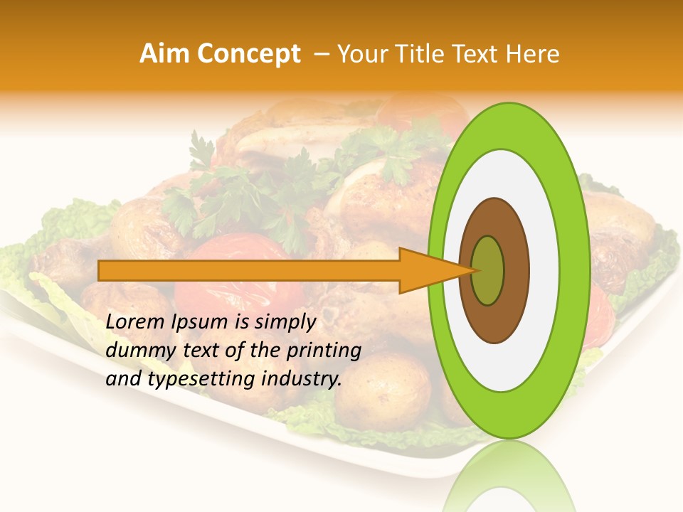 Food Parsley Chicken PowerPoint Template
