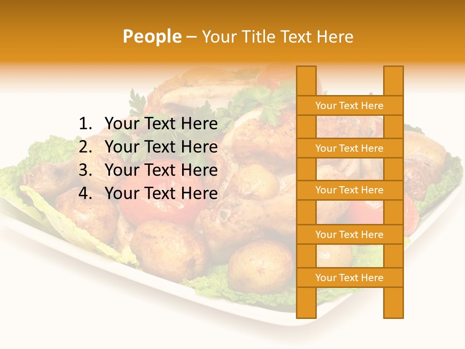 Food Parsley Chicken PowerPoint Template