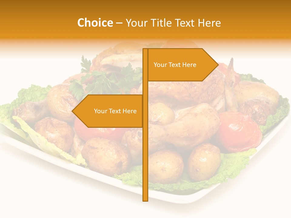 Food Parsley Chicken PowerPoint Template