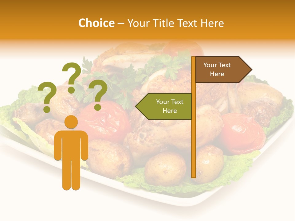 Food Parsley Chicken PowerPoint Template