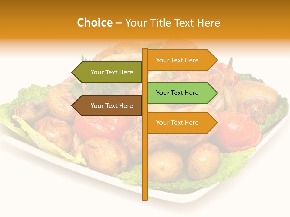 Food Parsley Chicken PowerPoint Template